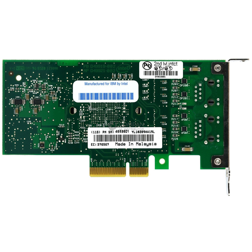 46K6601 LP IBM DUAL PORT GIGABIT ETHERNET ADAPTER LOW PROFILE E34292-03